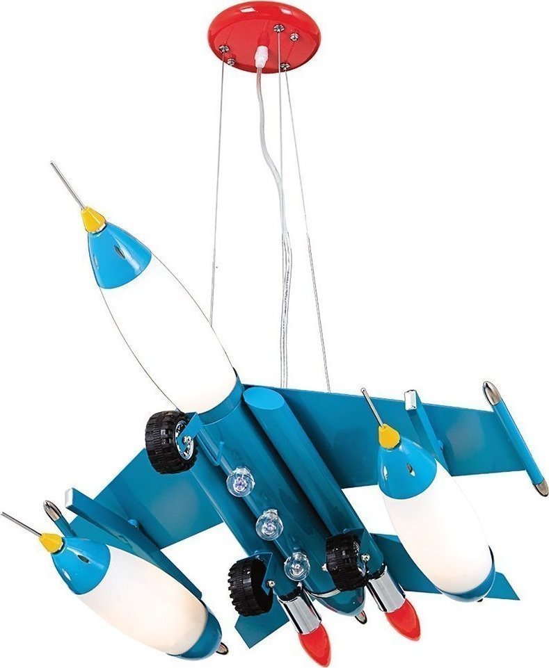ΦΩΤΙΣΤΙΚΟ ARLIGHT PLAYGROUND CL4312C-H ΠΟΛΕΜΙΚΟ ΑΕΡΟΠΛΑΝΟ ΑΠΟ ΜΕΤΑΛΛΟ ΚΑΙ ΓΥΑΛΙ ΜΠΛΕ 66X50X90CM