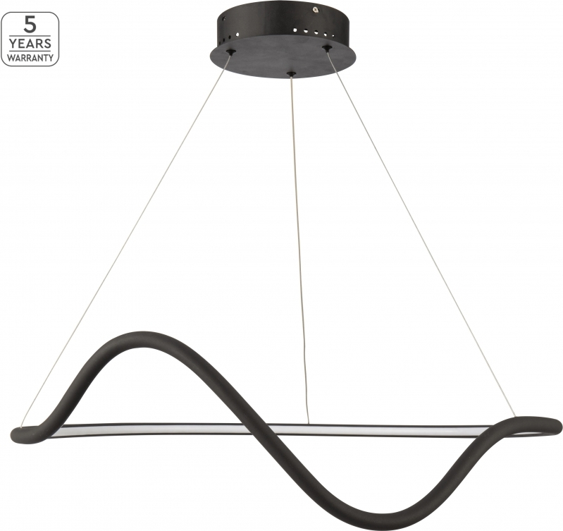 ΦΩΤΙΣΤΙΚΟ ΟΡΟΦΗΣ LED ΑΛΟΥΜΙΝΙΟΥ HOMELIGHTING KRISHNA PENDANT BLACK 77-8166