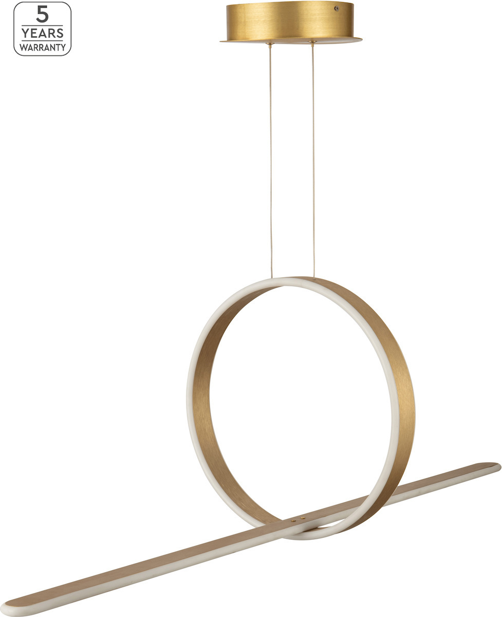 Homelighting Φωτιστικό Οροφής Ράγα Led Αλουμινίου Χρυσό Ματ 120 Εκ. Milea 77-8120