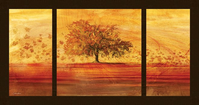ΠΙΝΑΚΑΣ BIZART Autumn leaves ΚΑΝΑΚΗΣ 140Χ70ΕΚ ΜΕ ΚΟΡΝΙΖΑ ΞΥΛΙΝΗ KS0810