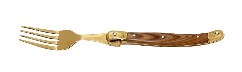 Espiel ANTIQUE CUT ΠΙΡΟΥΝΙ STEAK ΧΡΥΣΟ ΛΑΒΗ ΧΡΩΜΑ ΞΥΛΟΥ SS420 1,5ΜΜ 20.5ΕΚ