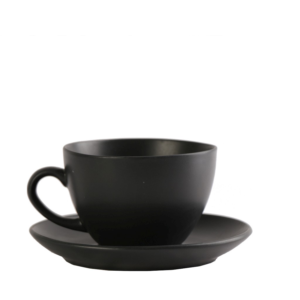 Espiel MORGAN MATTE BLACK ΦΛΙΤΖΑΝΙ & ΠΙΑΤΑΚΙ JUMBO 400CC 16Χ16Χ8,5ΕΚ