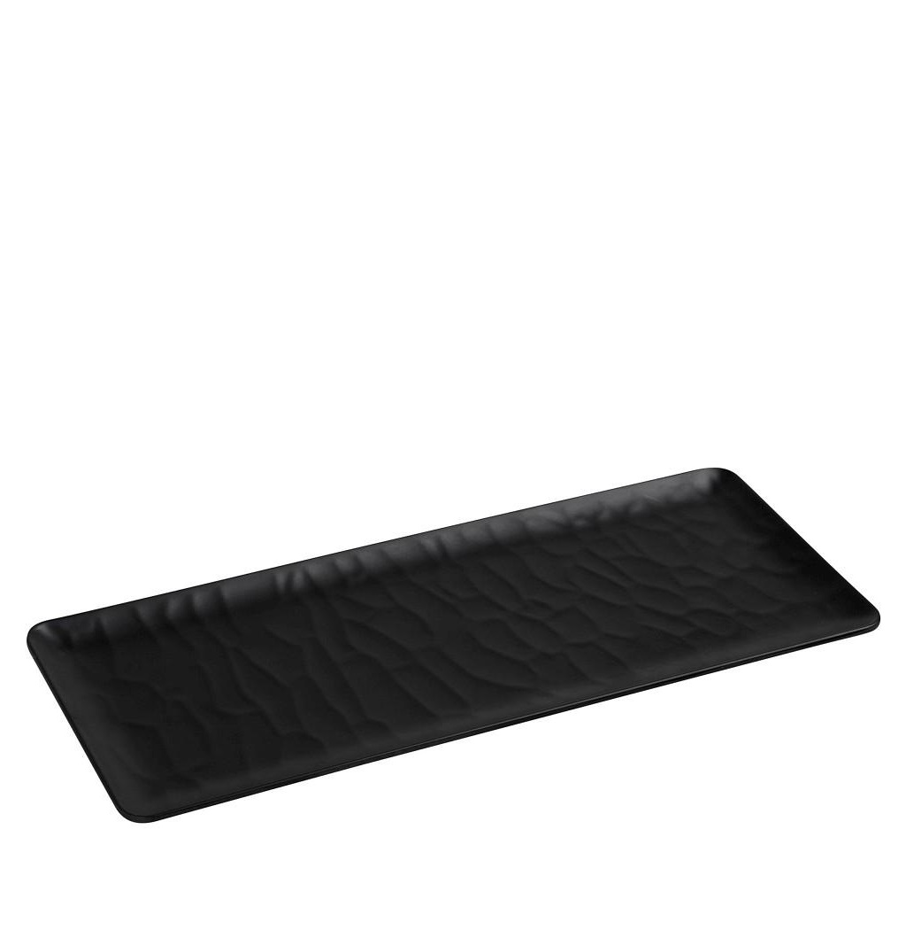 Espiel BLACK ΠΙΑΤΕΛΑ ΟΡΘΟΓ. 40Χ16ΕΚ WAVY MATTE ΜΕΛΑΜΙΝΗΣ