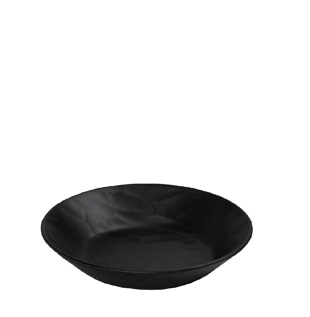 Espiel BLACK ΠΙΑΤΟ ΒΑΘΥ ΣΤΡΟΓΓ. 19ΕΚ WAVY MATTE ΜΕΛΑΜΙΝΗΣ