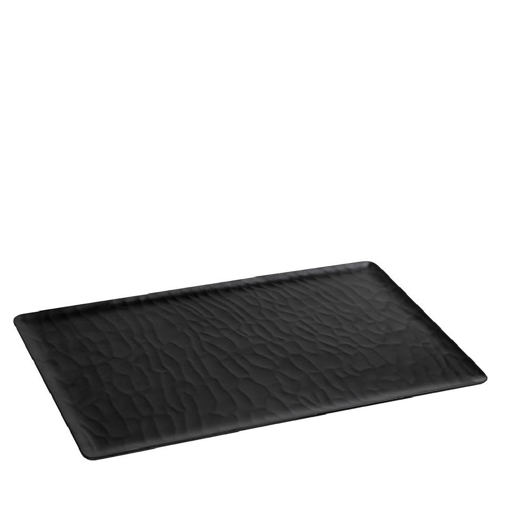 Espiel BLACK ΔΙΣΚΟΣ ΜΠΟΥΦΕ GN1/1 53Χ32,5ΕΚ WAVY MATTE ΜΕΛΑΜΙΝΗΣ