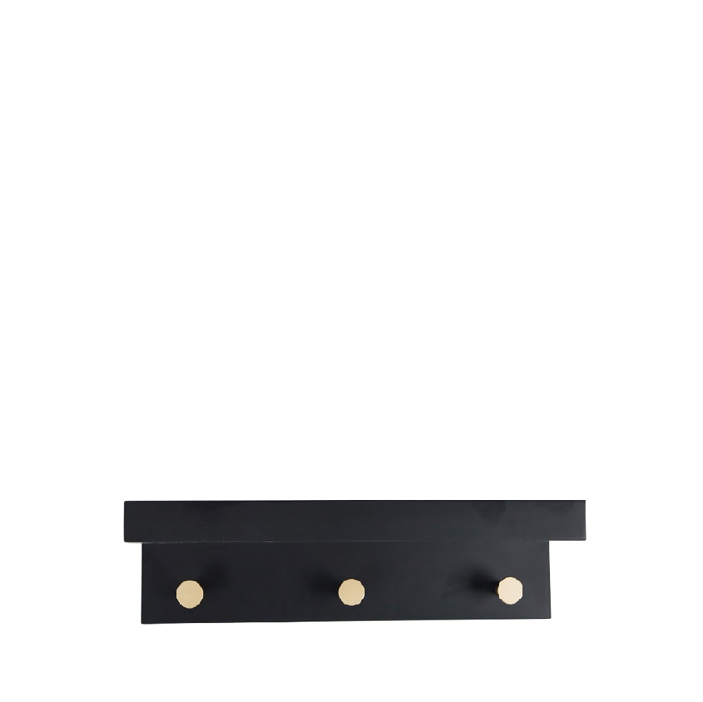 Espiel ΚΡΕΜΑΣΤΡΑ ΜΑΥΡΟ MDF 3 ΘΕΣΕΩΝ 35,5ΕΚ