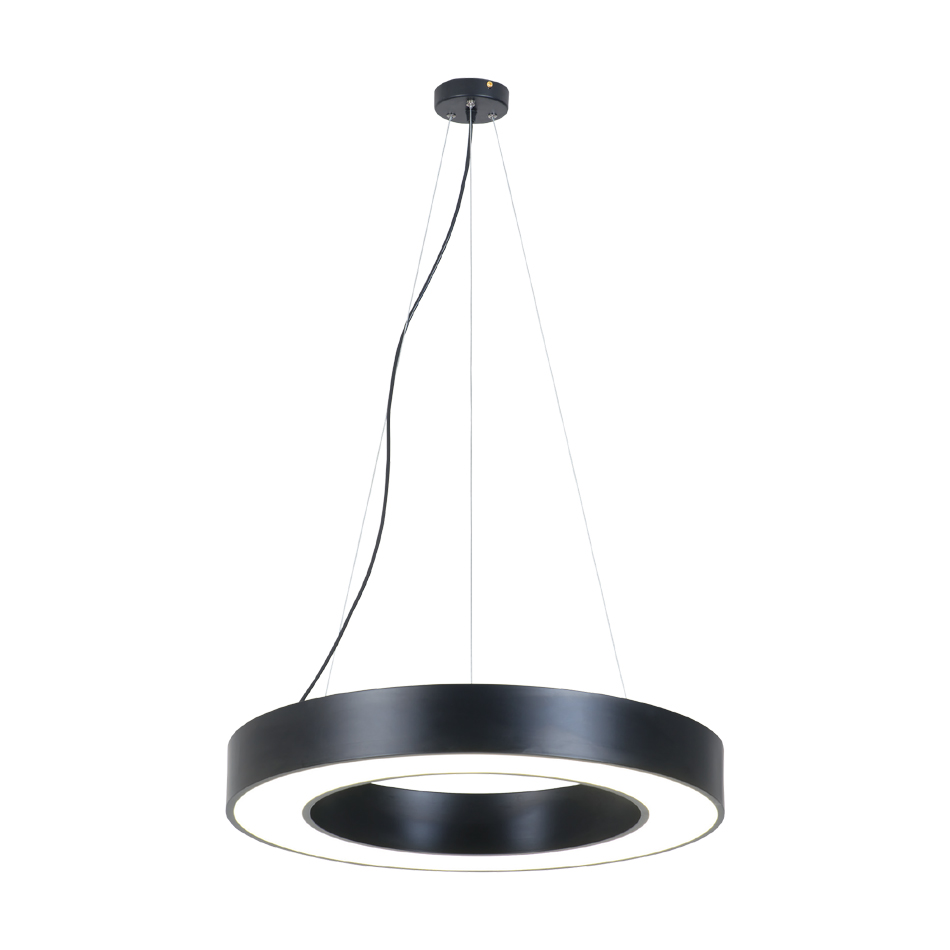 InLight Κρεμαστό φωτιστικό LED 70W σε μαύρη απόχρωση D:100cm (6171-100-BL)