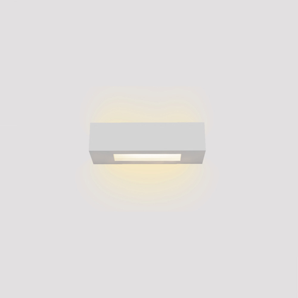 Inlight Επιτοίχιο φωτιστικό λευκό από γύψο 1xE14 D:22cm (43049-C-White)