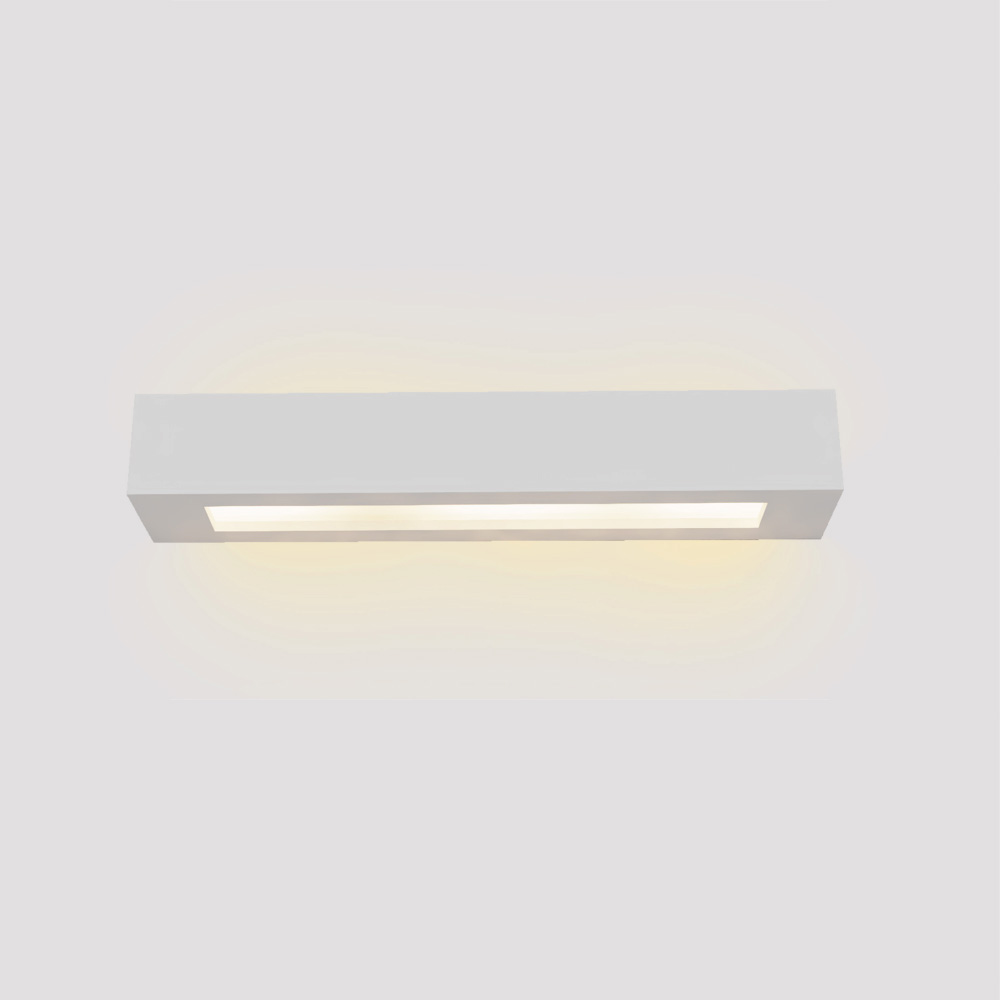 Inlight Επιτοίχιο φωτιστικό λευκό από γύψο 2xE14 D:45cm (43049-A-White)