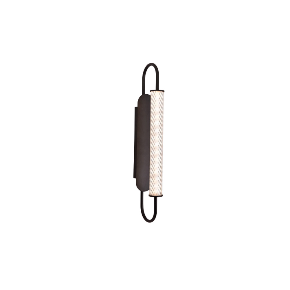 Inlight Επιτοίχιο φωτιστικό LED 12W 3CCT σε μαύρη απόχρωση απο μέταλλο και ακρυλικό D:12x50cm (43056-Black)