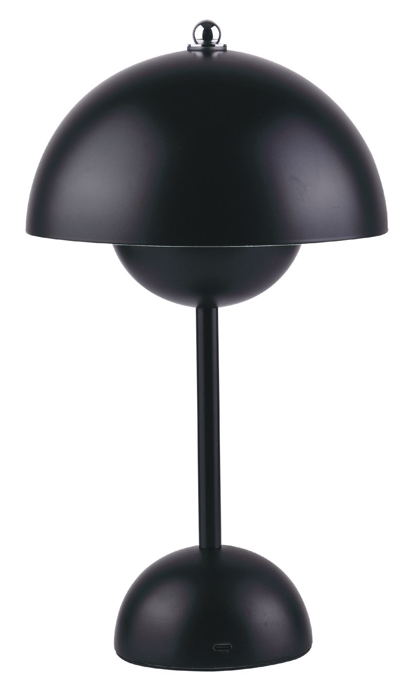 Inlight Rechargeable LED 1.5W 3CCT Touch Table Lamp Black D:10x24cm (3059-Black)