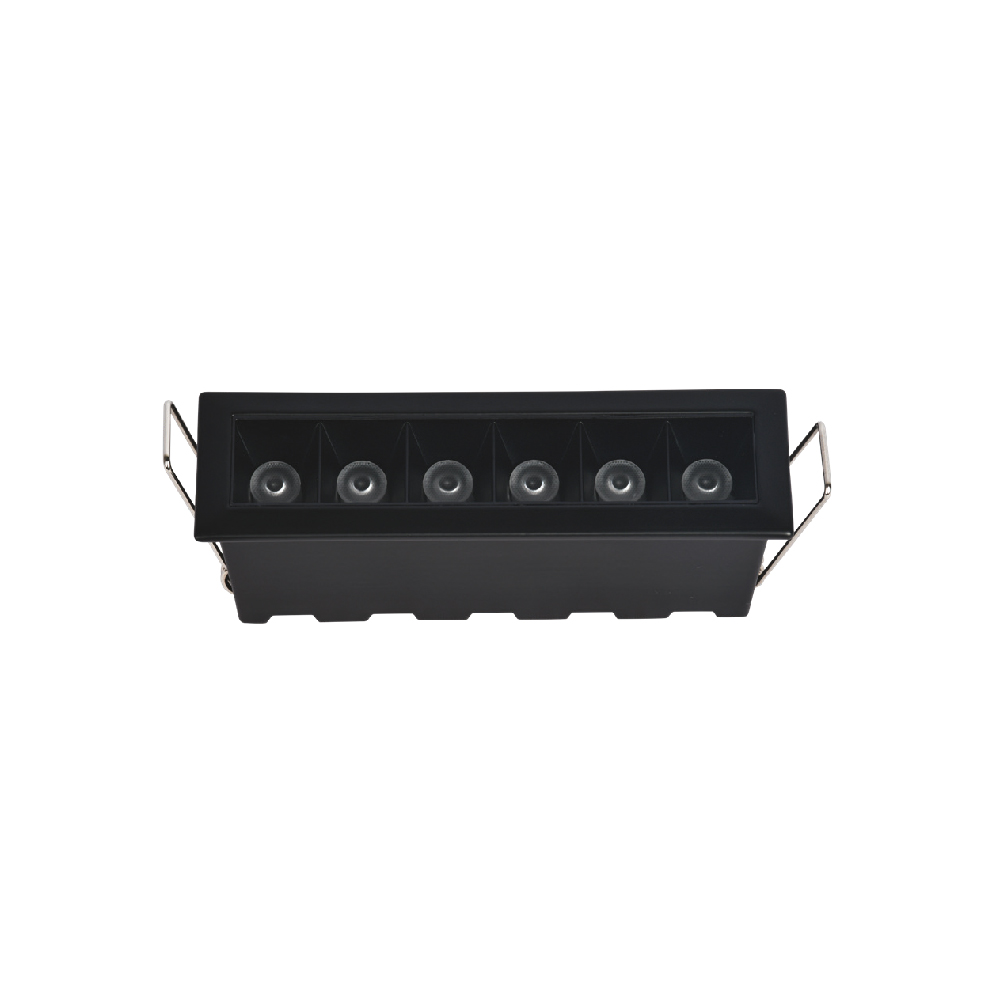 Inlight Downlight σποτ 6*3W 3CCT σε μαύρη απόχρωση (X00200B)