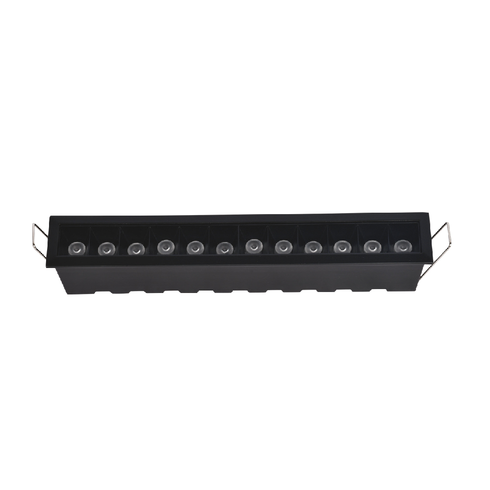 Inlight Downlight σποτ 12*3W 3CCT σε μα΄΄΄΄ύρη απόχρωση (X00210B)