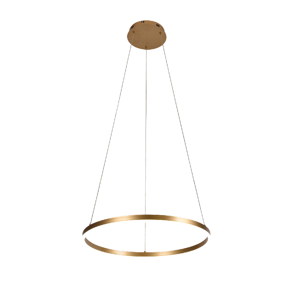 Inlight Κρεμαστό φωτιστικό LED 45W 3CCT (by switch on base) D:100cm (6095-AA-Golden)
