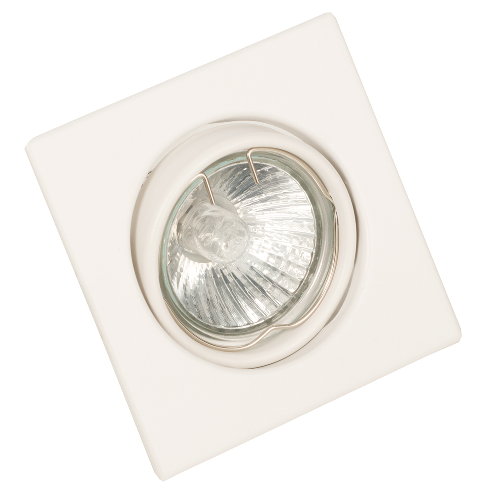 InLight Χωνευτό σποτ από λευκό μέταλλο 1XGU10 D:9cm (43278-Λευκό)