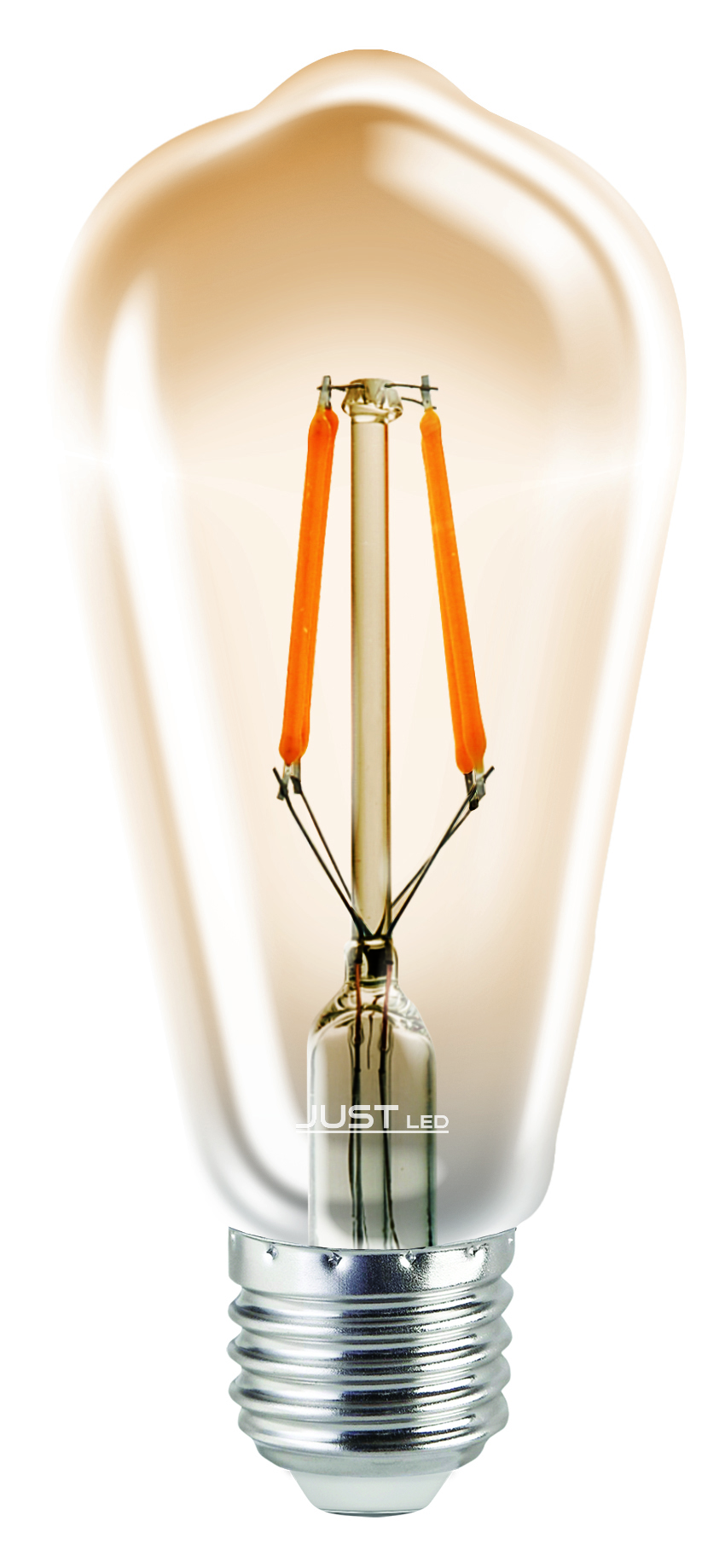 JUST LED JUSTLed-LED Filament Ε27 ST64 10W 3000K Θερμό AMBER DIM (B276410301)