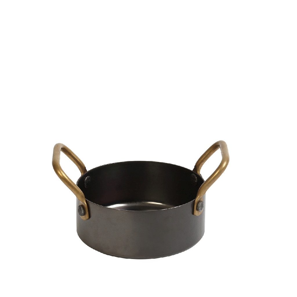 SNOW BLACK ΚΑΤΣΑΡΟΛΑΚΙ ΜΕ 2 ΛΑΒΕΣ 3-PLY SS18/10-SS18/0 300ML D: 10 H: 5CM