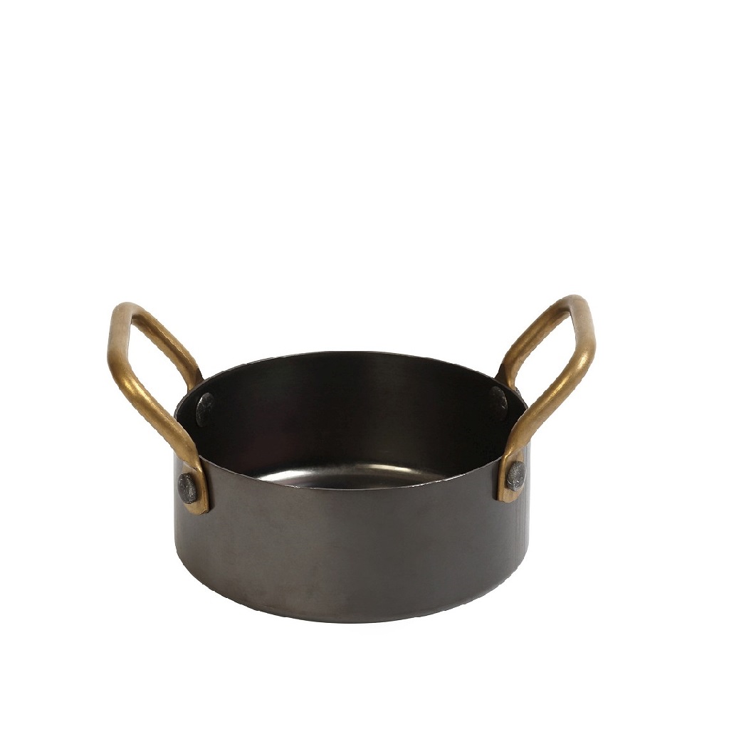 SNOW BLACK ΚΑΤΣΑΡΟΛΑΚΙ ΜΕ 2 ΛΑΒΕΣ 3-PLY SS18/10-SS18/0 500ML D: 12 H: 5CM