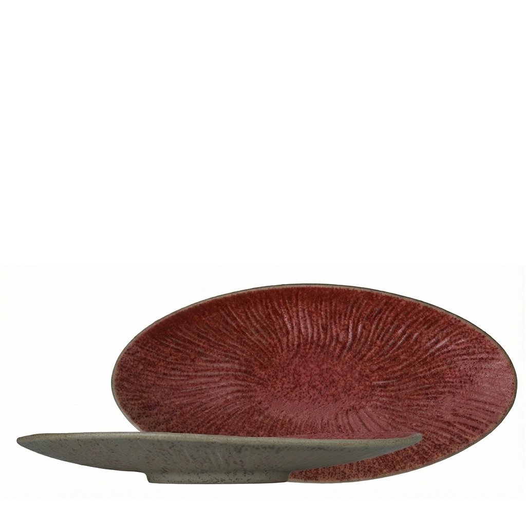 SOUL ΠΙΑΤΕΛΑ ΑΝΑΓΛΥΦΗ ΟΒΑΛ ΚΟΚΚΙΝΟ 30,5X15,2X4EK