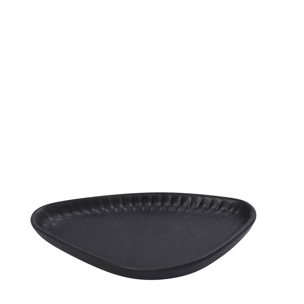 DIS. GOBI BLACK SAND HANDMADE ΠΙΑΤΑΚΙ ΤΡΙΓΩΝ. ΜΑΥΡΟ ΜΑΤ 20Χ11Χ2,6ΕΚ