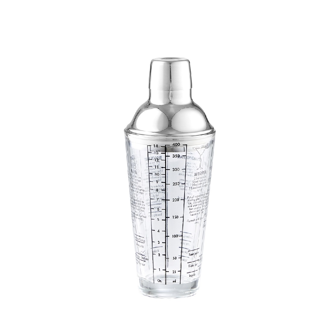 DIS.DAY COCKTAIL SHAKER ΓΥΑΛΙΝΟ 400ML
