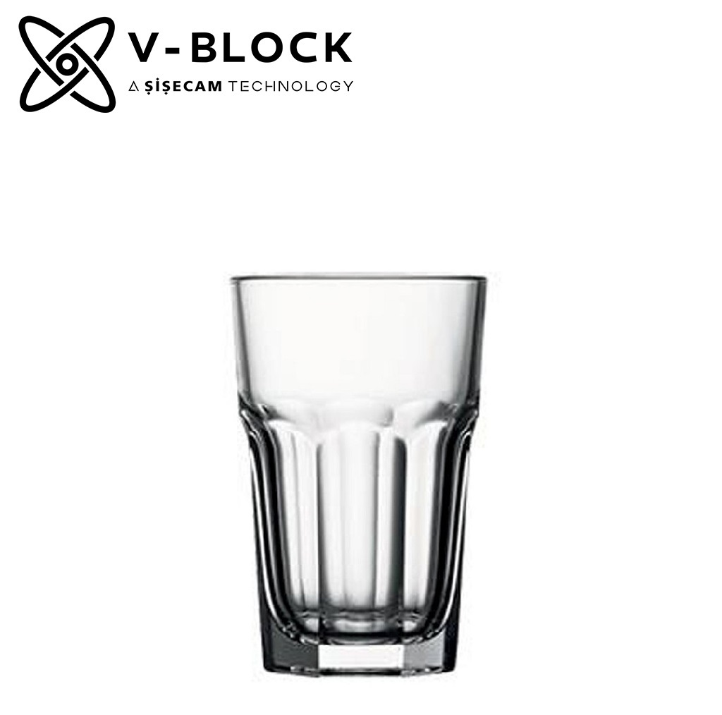 DIS. V-BLOCK CASABLANCA TEMPERED JUICE&LONG DRINK 295CC P/960 GB6.OB24…