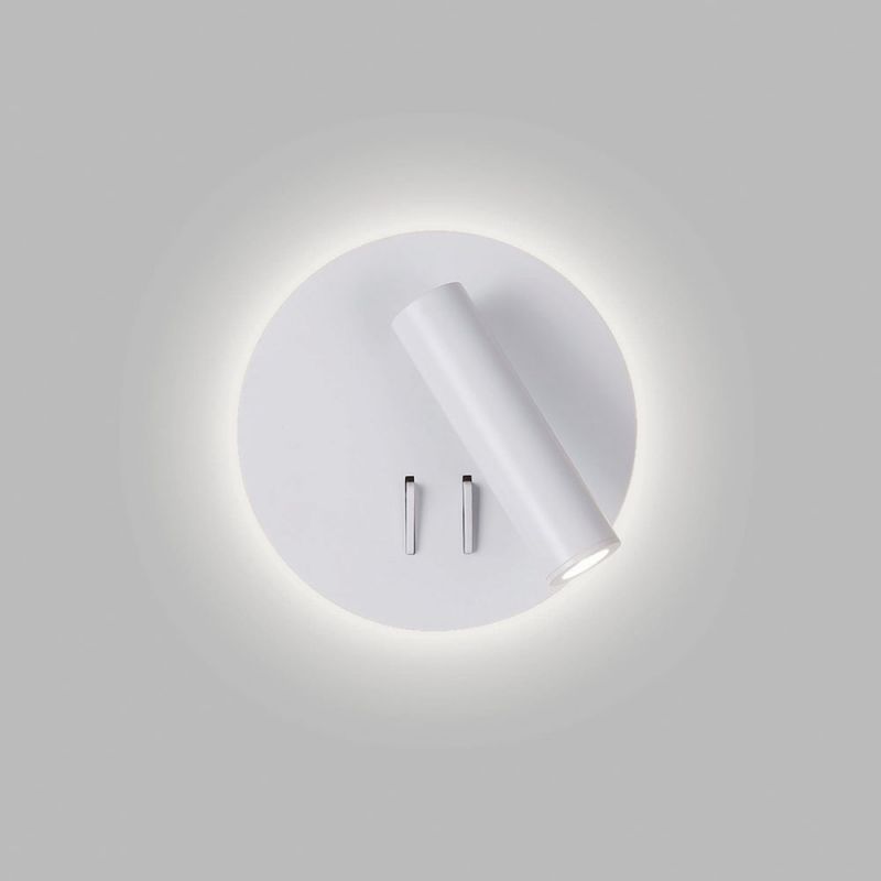 Απλίκα Led Λευκή Στρογγυλή Moby