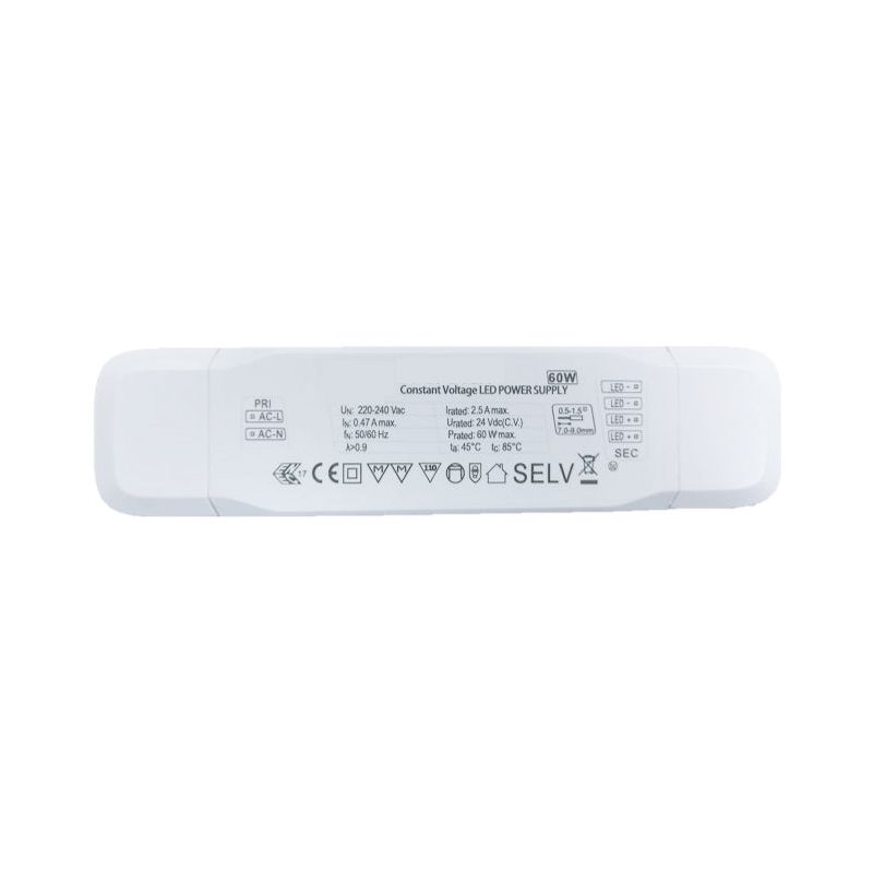 Power supply 24VDC 60W IP20 On-Off (Slim)