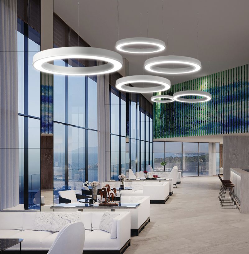Κρεμαστό Λευκό Ring D1200 3000K  Dimmable