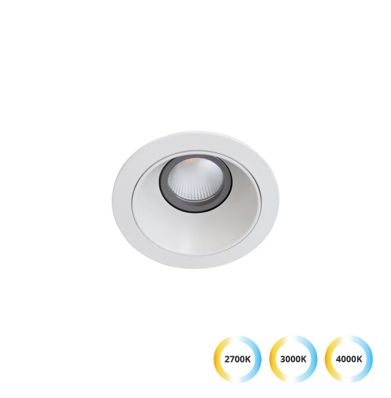 Χωνευτό Σποτ Λευκό 5W 2700K-3000K-4000K 38° Alea