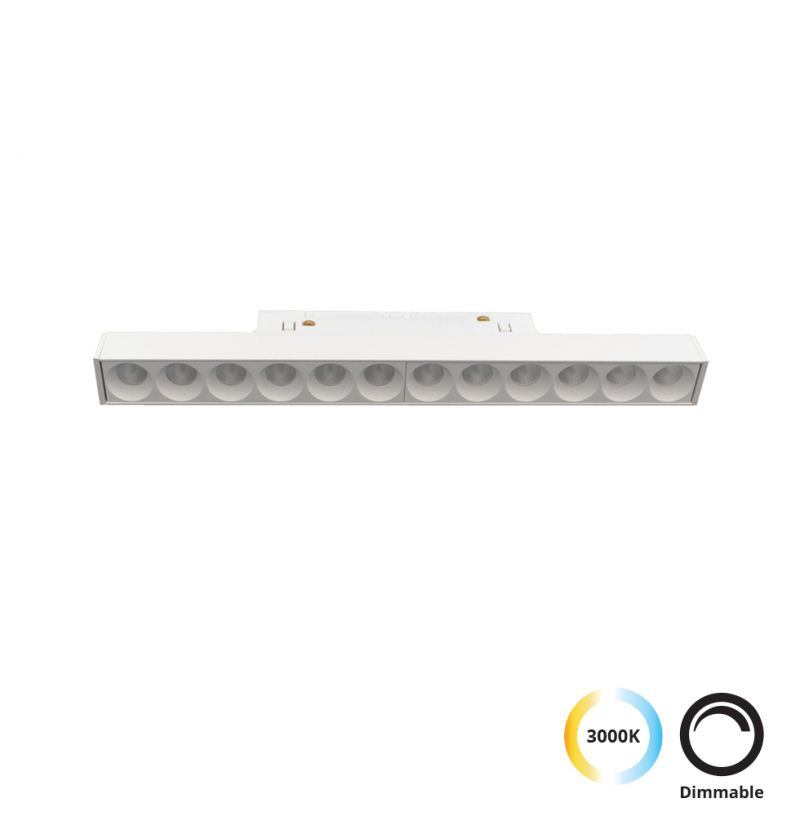 Linear Antiglare Λευκό L:245 Magnetic (dimmable)